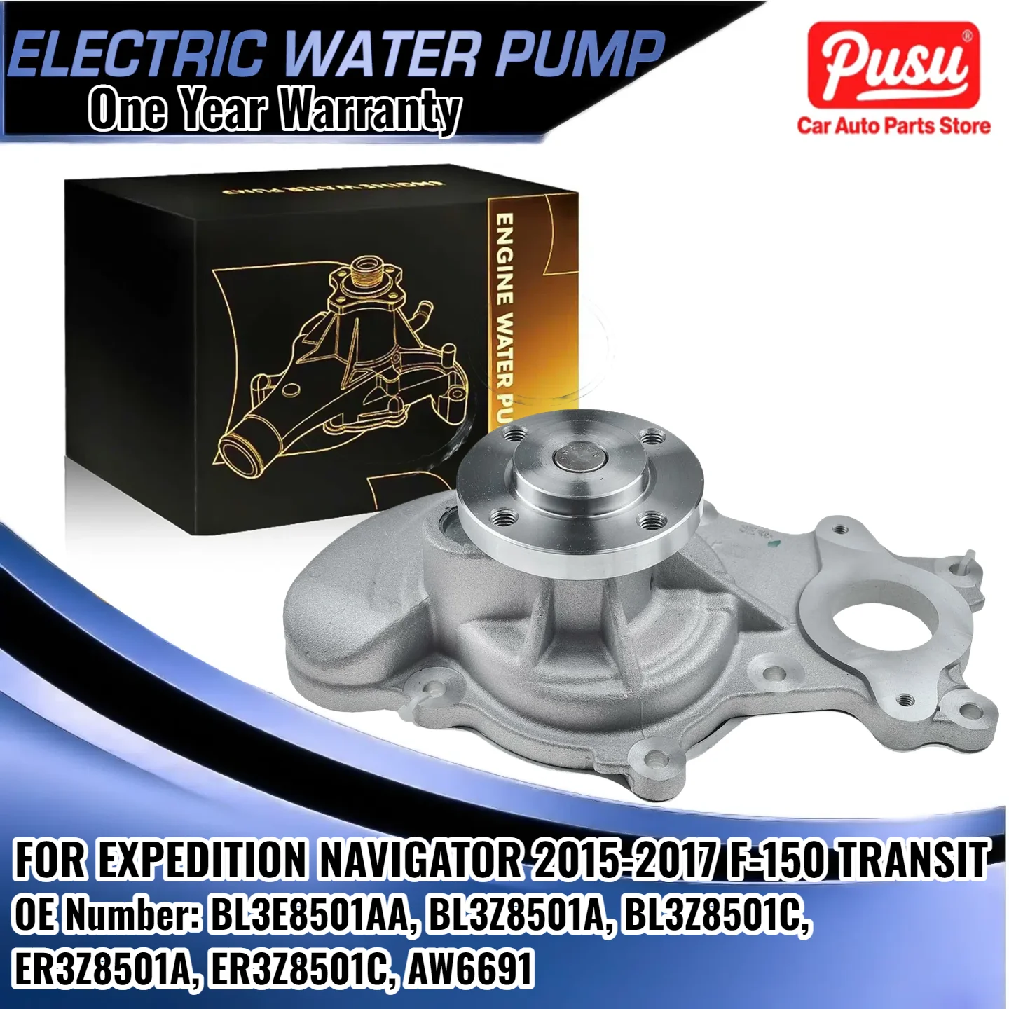 

Engine Water Pump for Ford Expedition F-150 Transit-150 Transit-250 Transit-350 BL3E8501AA, BL3Z8501A, BL3Z8501C, ER3Z8501A