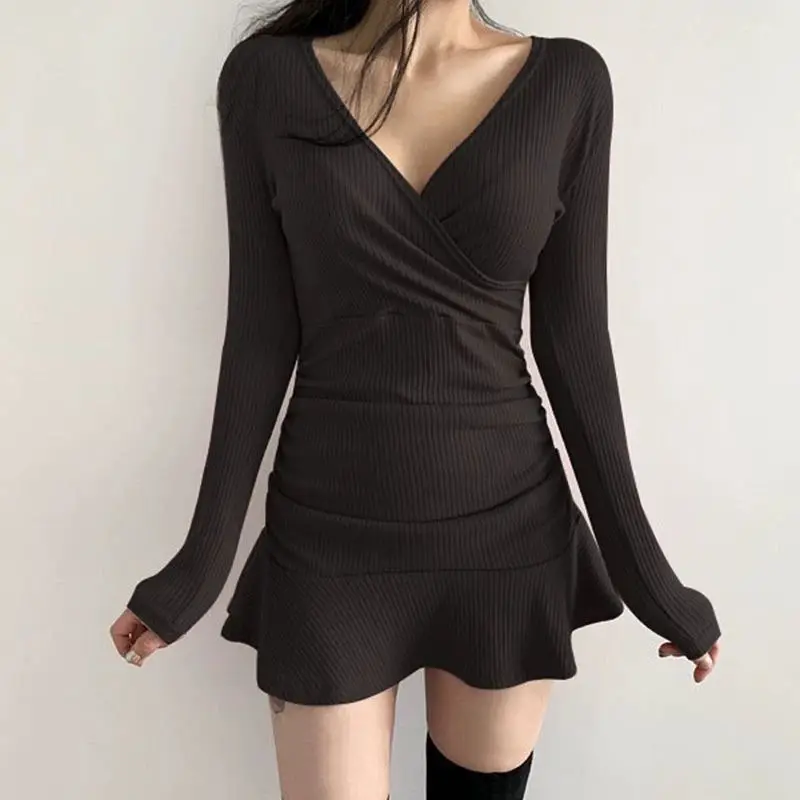 

Hepburn Style Design Sexy Inner Wear Little Black Plus Size Slimming Elegant Unique A-Line Short Base Dress
