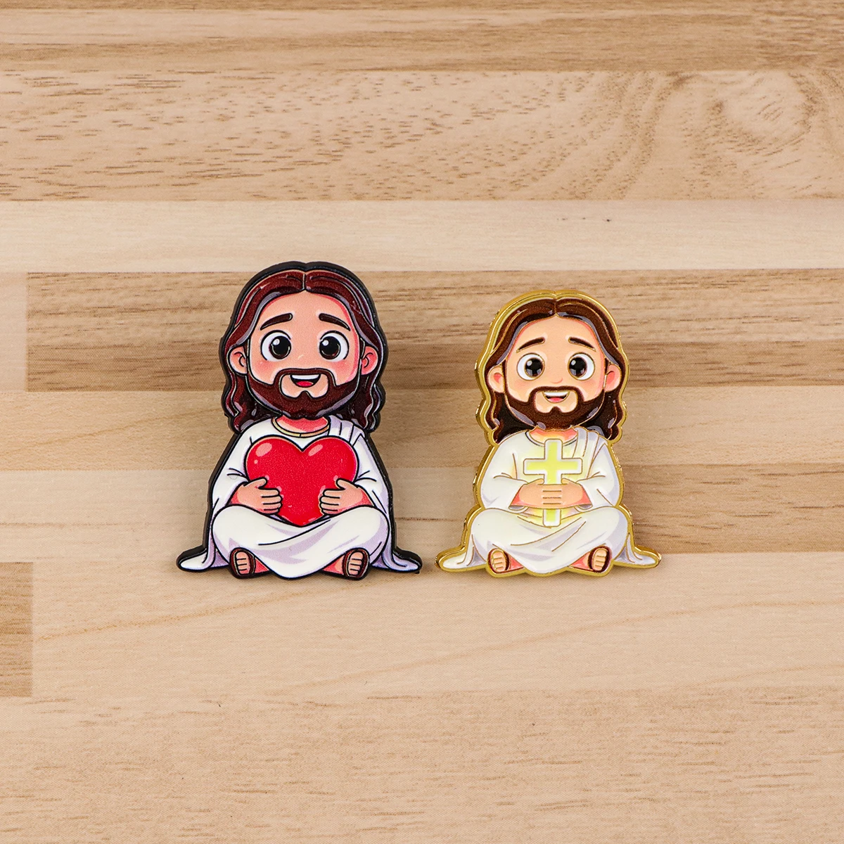 เข็มกลัดเคลือบลายพระเยซูแสนน่า - Embroidery Icon บทวิจารณ์และราคา