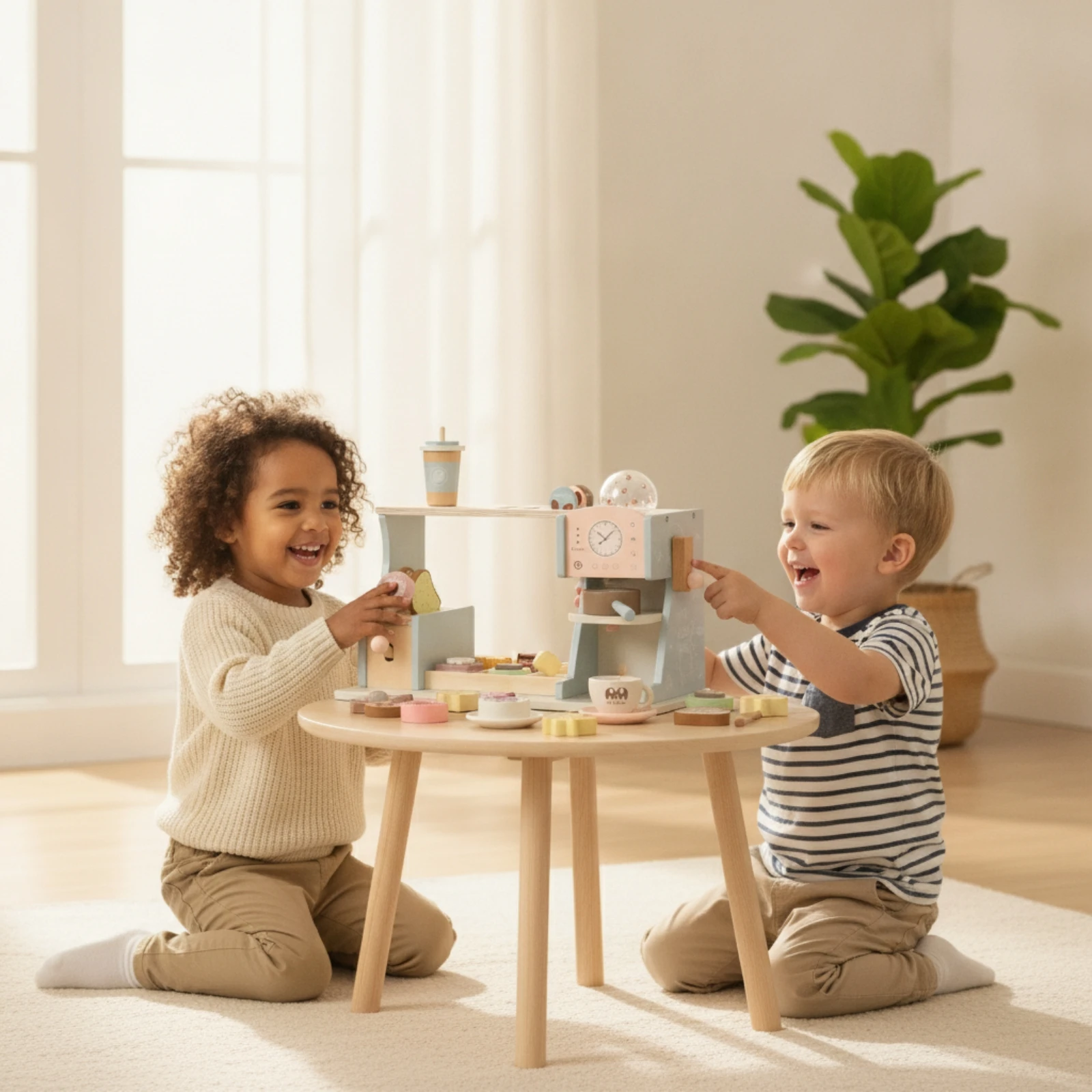 wooden-dessert-shop-toy-interactive-dessert-shop-counter-toy-screen-complimentary-realistic-for-children-playroom-home