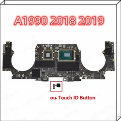 Original a1990 logic map for MacBook Pro 15 inch Retina a1990 map mother i7 i9 256gb 500GB 1tb with touch ID 2018