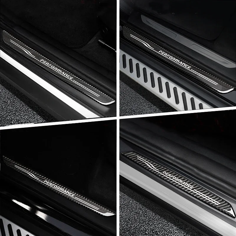 Car Styling For BMW X5 X6 E70 E71 E84 E90 F10 F15 F16 F20 F30 F36 F34 F25 F26 Door Welcome pedal Threshold Bar cover trim strips