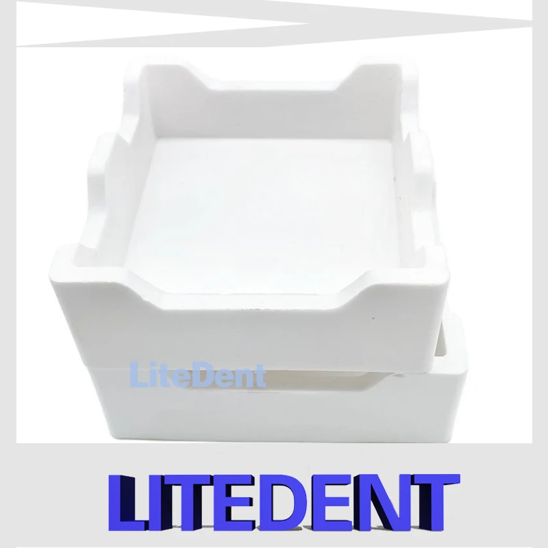 120X120X40mm Square Ceramic Sintering Tray for Dental Crucible Dental Laboratory Materia Square Boxl