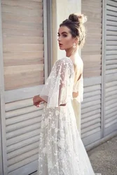 Deep V-neck Maxi Dress for Women Spring Summer Women Wedding Dresses Lace Backless Evening Dresses Elegance Formal Prom Gowns