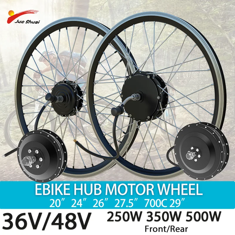 electric bicycle wheel 700c Bike Conversion Kit 500W Front (Battery Included) 24" The battery charges in around four hours and lasts for about 20 miles. For 20/26"/700C Wheel 48V 500W