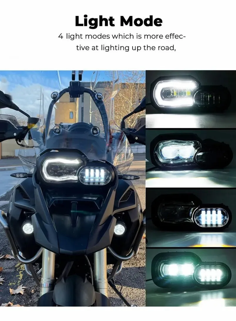 E9 mark Motorcycle LED Headlights for BMW F650GS F700GS F800GS F800R ADV GS F800 R IP68 Lamp Head Lights Assembly 2008-2018 view 6
