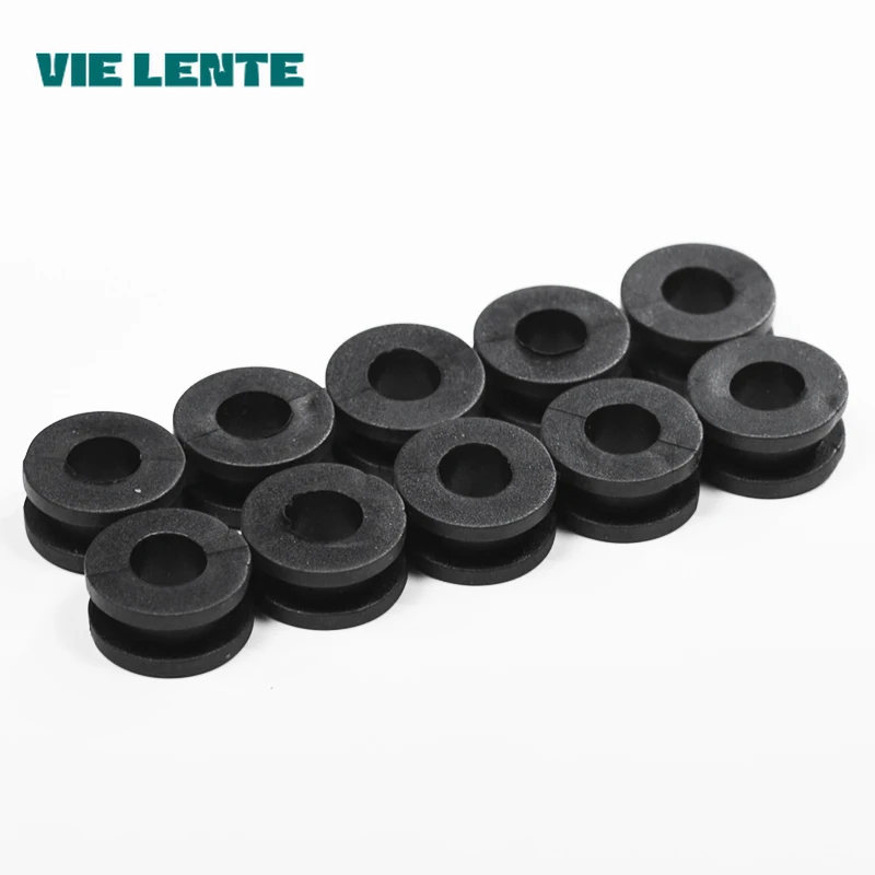10 adet motosiklet yan kapak lastik rondelalar conta Yamaha için Honda için Suzuki CBR GSXR Ninja ZX YZF Kawasaki siyah