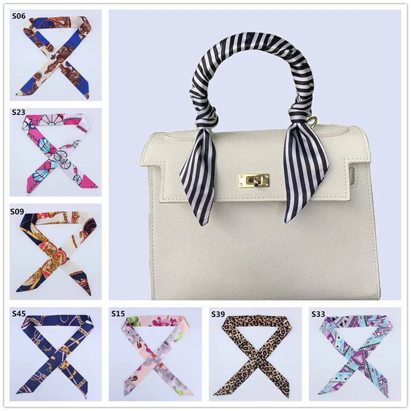 

95*4 см атласный шелковый узкий шарф, шейный платок, шарфы с принтом, длинный шелковый тонкий шарф, повязка для волос на голову, шею, сумка, ленты, повязки на голову