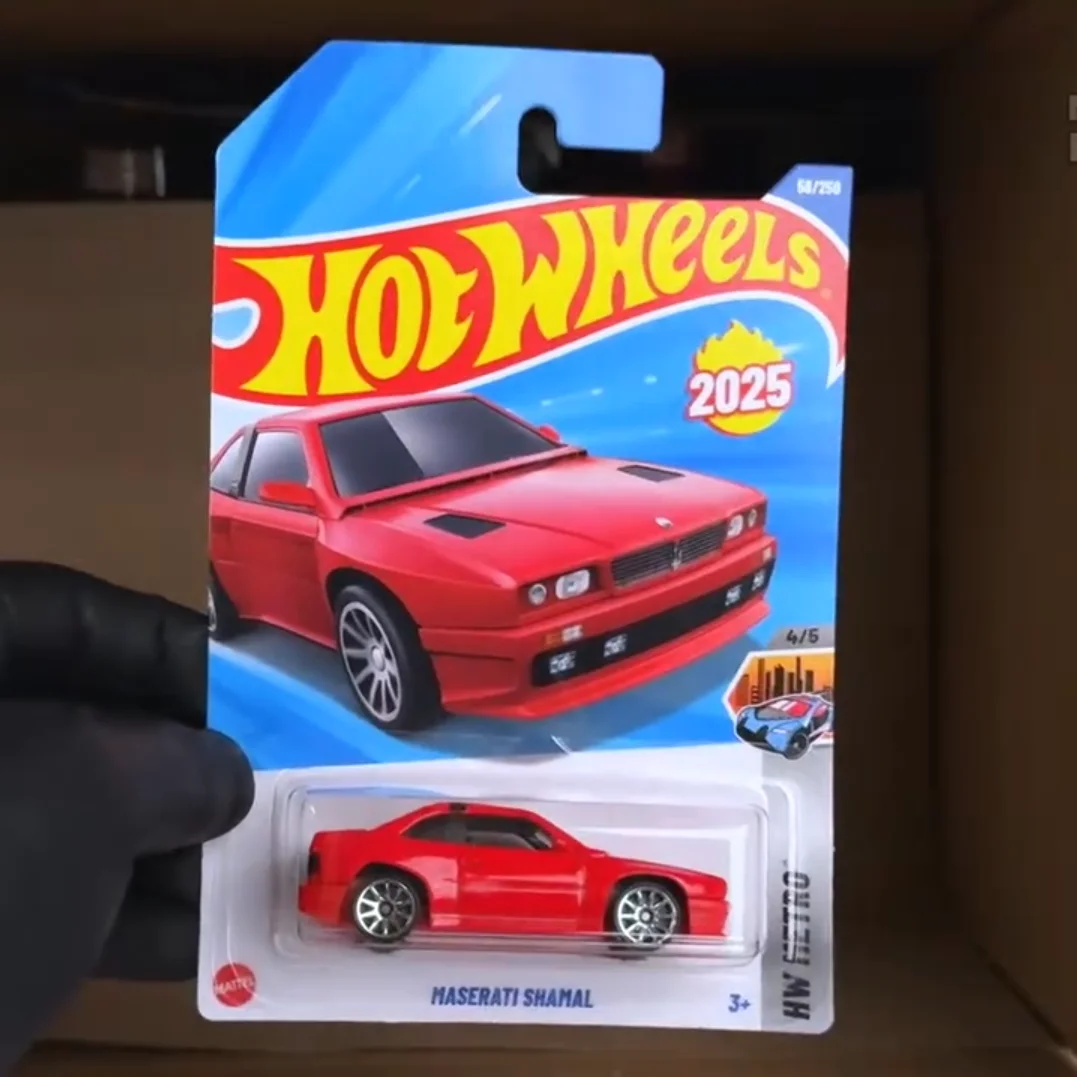 새로운 매텔 오리지널 매텔 2025C 핫휠 자동차 레이싱 다이캐스트 1/64 소년용 장난감 오라클 레드불 레이싱 마세라티 샤말 모델 선물