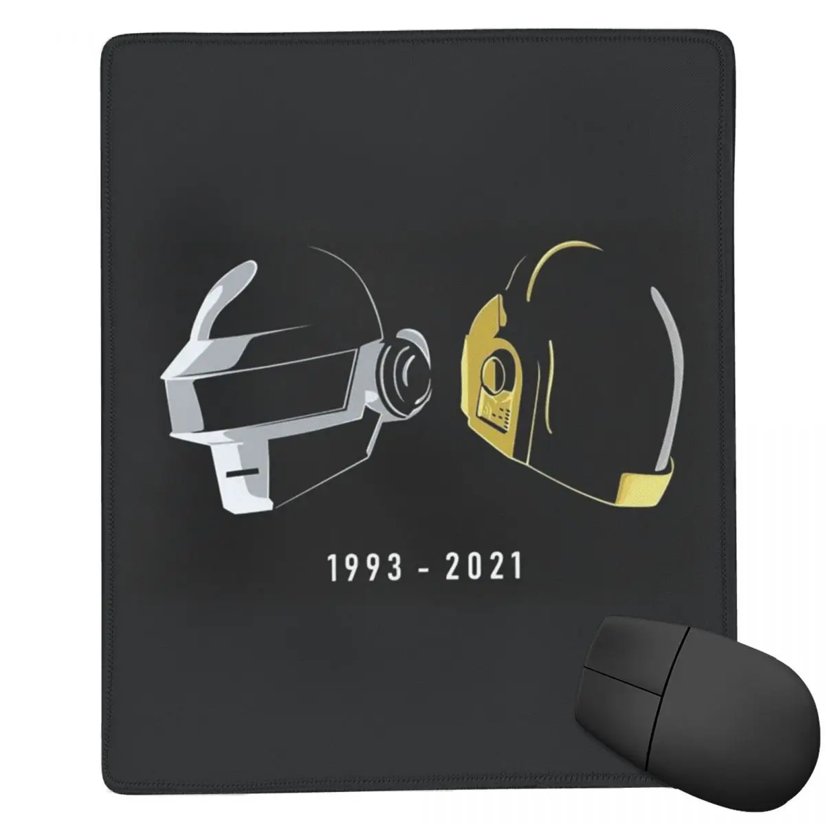 Daft Punk Electronic Music Band Tribute Helmet Art 7x9 in 22x18 cm Mouse PadComputer Keyboard Mouse MatGaming PC Laptop Desk Mat