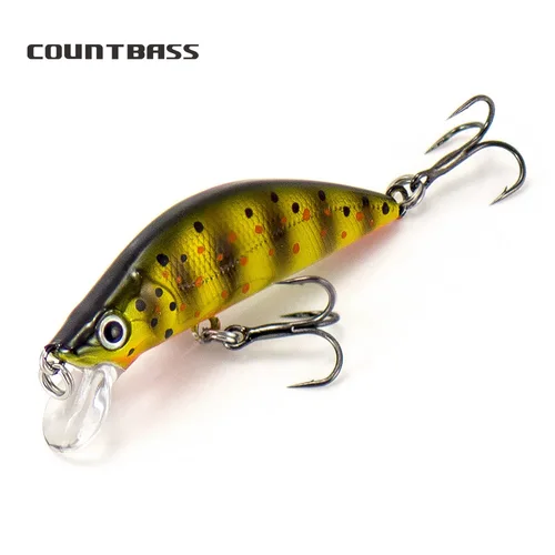 Imagen 2 del producto COUNTBASS Trucha Minnow 50mm 5,5g (1,97 ''0,2 oz) Señuelos de pesca hundidos Wobbler de plástico perca Leurre aparejos de pescador