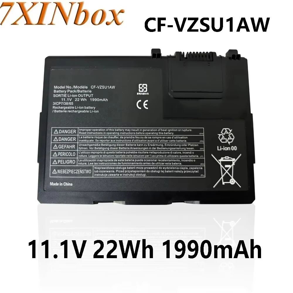 7XINbox CF-VZSU1AW CF-VZSU1BW 11.1V 22Wh 1990mAh Laptop Battery for Panasonic ToughBook CF-33 CF33