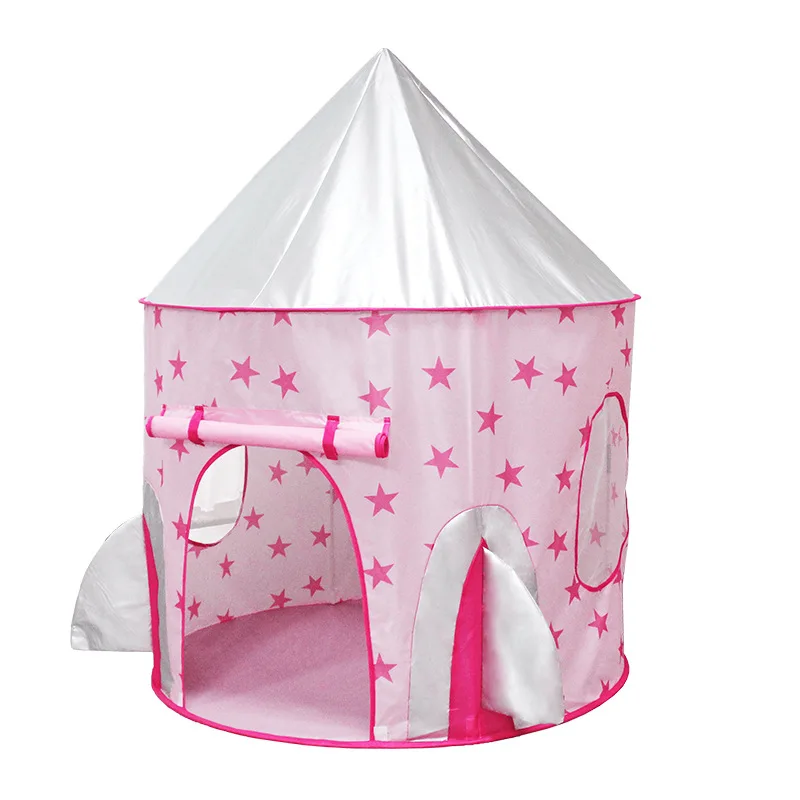 Kinderen Draagbare Opvouwbare Tent Spel Speelgoed Grote Tent Baby Speelhuis Roze Prinses Tent Binnen/buiten Baby Ballenbad kasteel