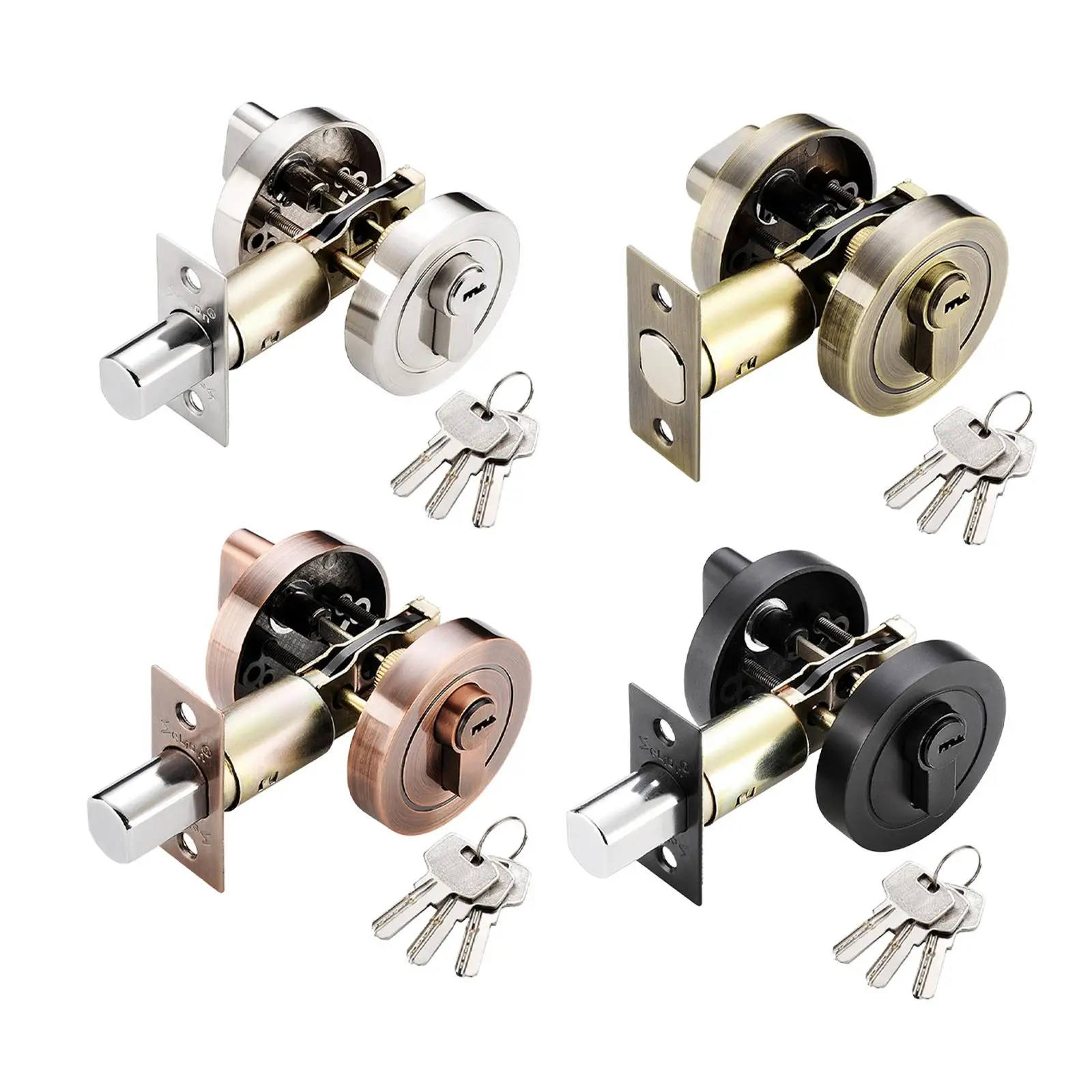 Deadbolt Door Lock Safe Lock Door Knobs for Front Gate Sturdy Entrance Lock