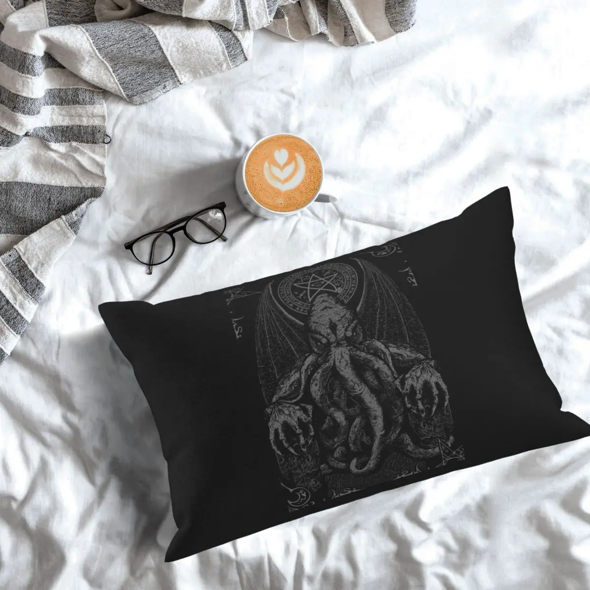 Cthulhu Mythos Lovecraft Horror Rectangle Pillowcase Cushion Cover Decor Bedroom Bed Home Comfort Throw Pillow