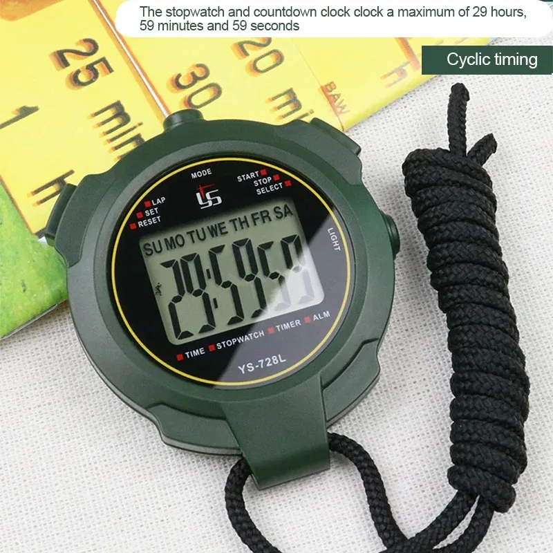 30h Chronometer Handheld Pocket Stopwatch 0.01s Accuracy Professional Digital Sport Stopwatch LCD Timer Stop Watch Timer Tools