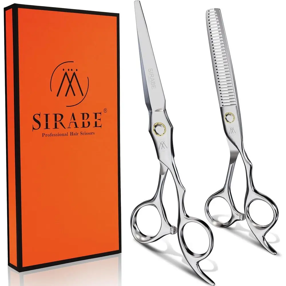 Professional Hair Cutting Scissors Set - Ultra Sharp Blades for Precise and Texturized Hairstyles at Home
