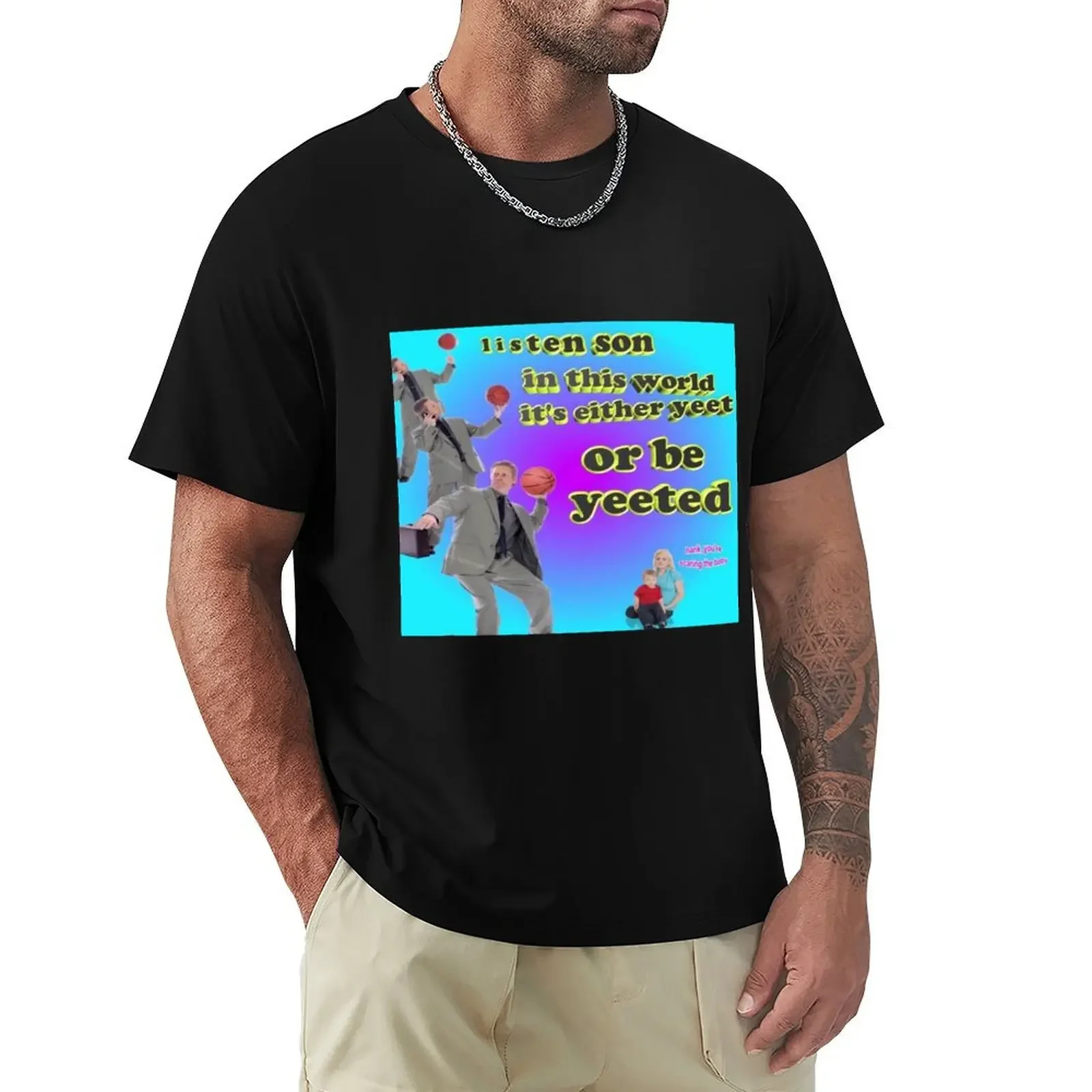 It's either YEET or be YEETED T-Shirt blacks vintage shirts graphic Short sleeve tee clothes for men