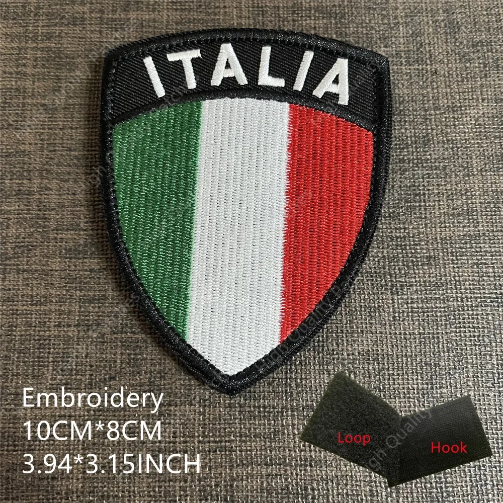 Italy Infrared IR Reflective Patch Italian Italia Sicily Sardinia Sicilia Flag Applique Badge Tactical Armband ITA GIS