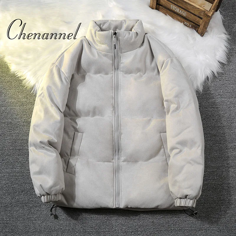 

Men's Autumn Winter Black Stand - Up Collar Fleece Jacket, Thickened Cold - Proof & Warm