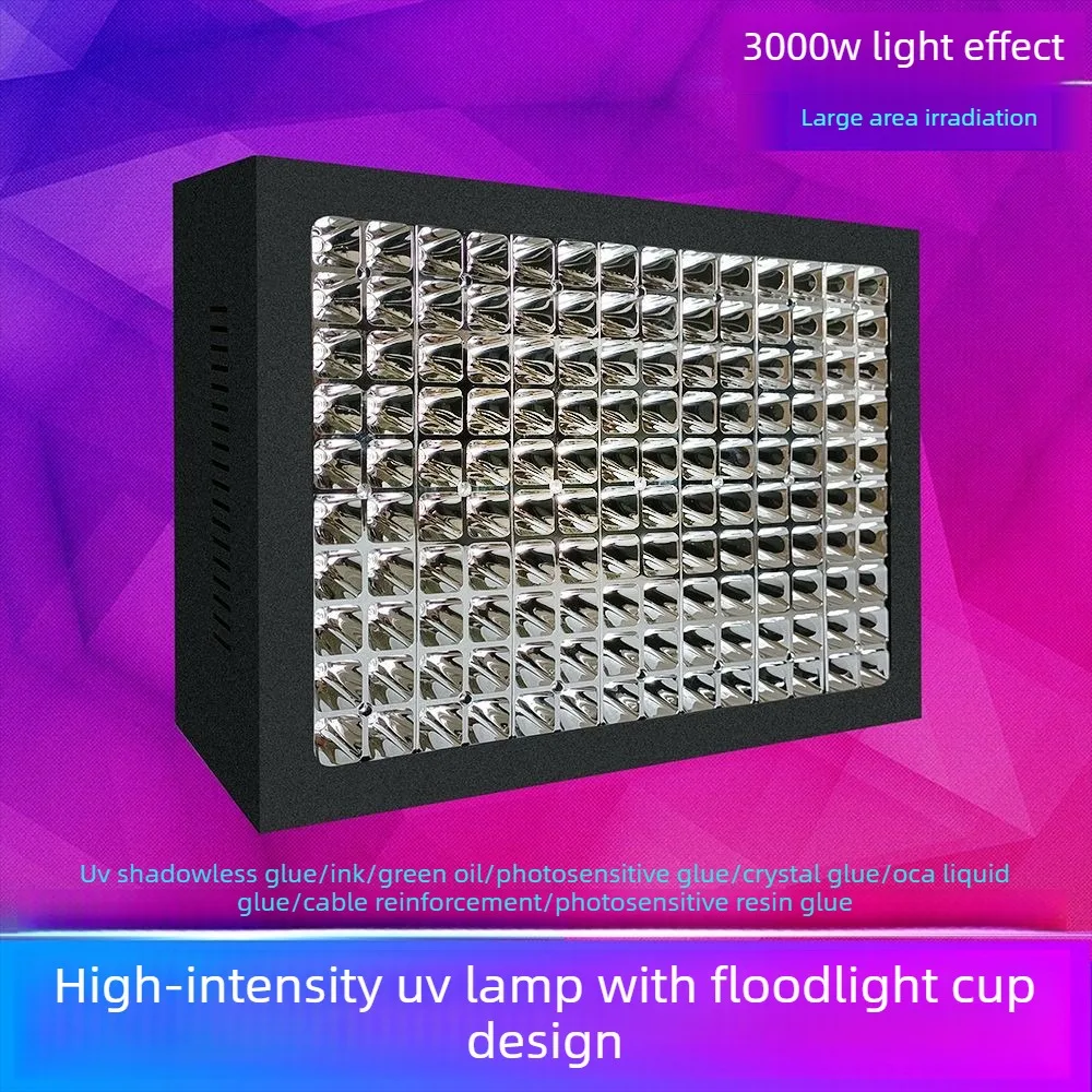 Large Coverage Shadowless UV Lamp Reflector Cup Ultraviolet Curing Light for UV Glue Adhesive Bonding