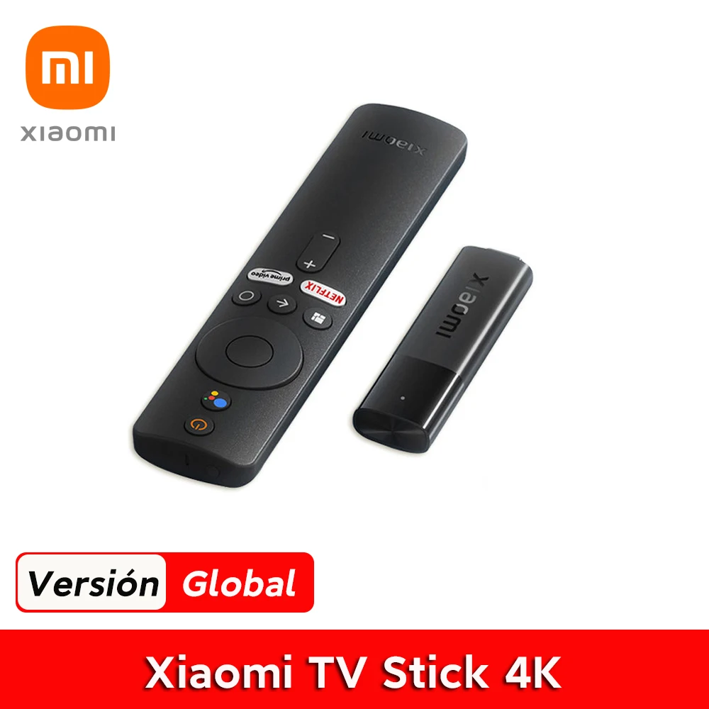 Globalna wersja Xiaomi Mi TV Stick 4K Android TV 11 2GB RAM 8GB ROM Netflix Wifi asystent Bluetooth 5.0 Smart TV Dongle