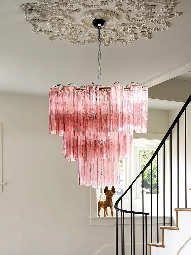 E14 Led Dimmable Home Deco French Series Glass Chandelier Lighting Suspension Luminaire Lampen Hanging Light For Living Room