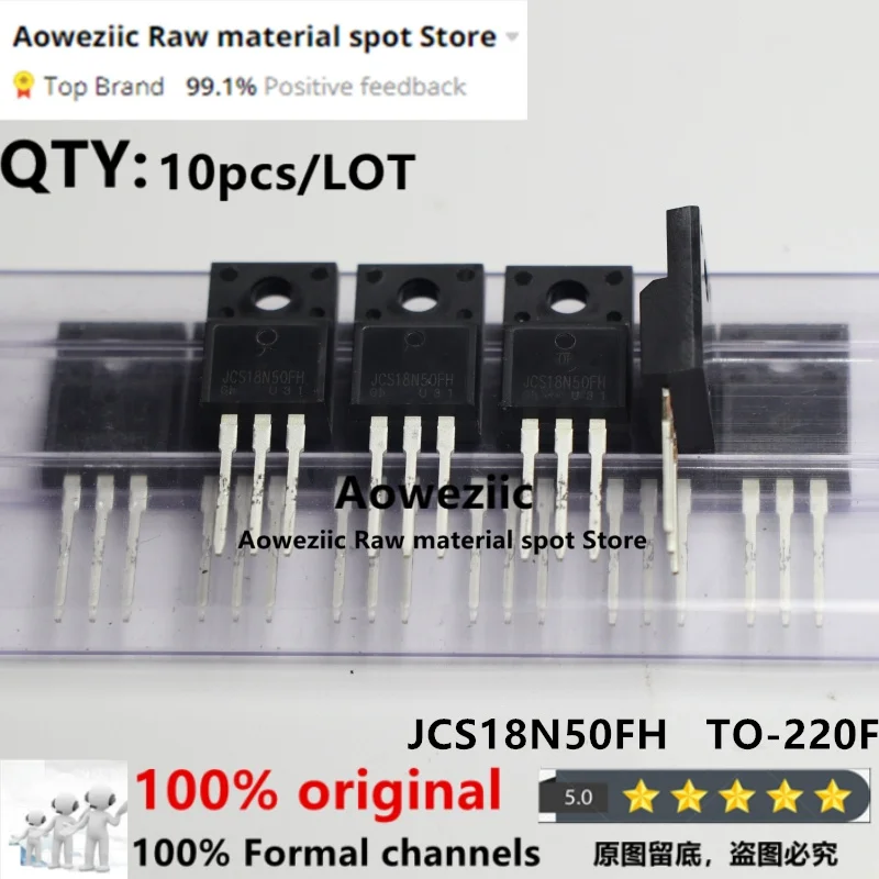 Aoweziic  100% New Imported Original  JCS18N50FH 18N50 TO-220F MOS FET 500V 18A