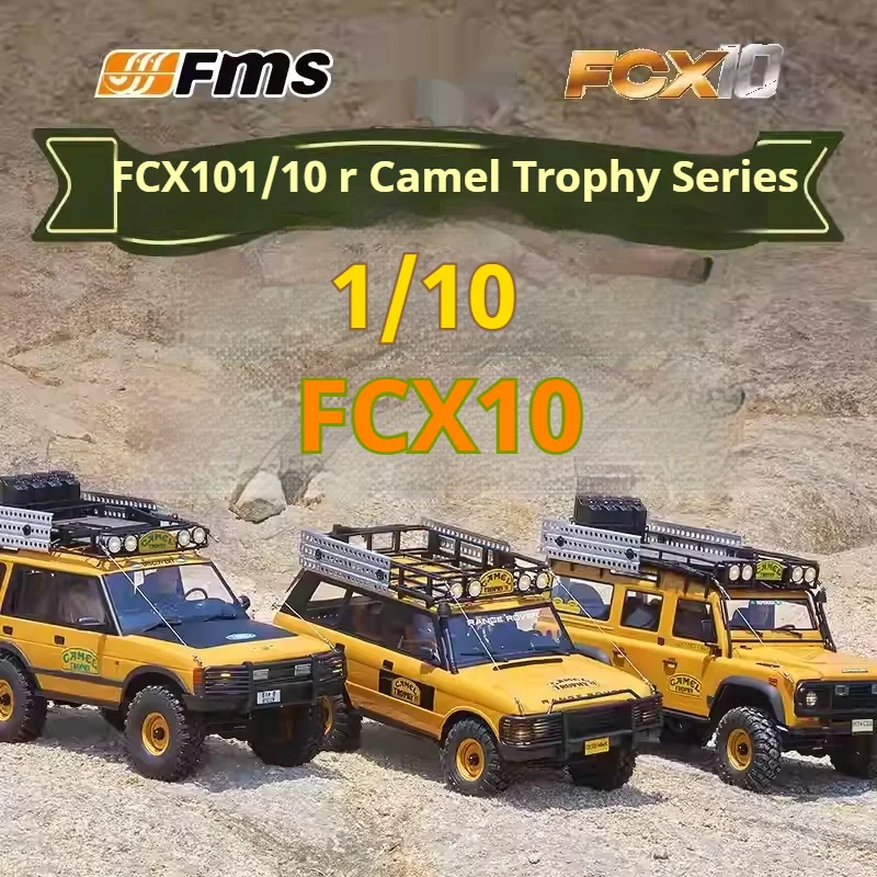 FMS 1/10 Scale RC Model Camel Cup FCX10 Electric Climbing Vehicle Off-Road Remote Control Toy for Ages 14+ Ideal Christmas Gift