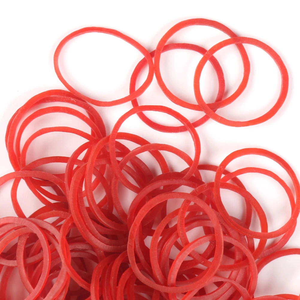 Per 500G Red Rubber Bands for Vegetable Tying Strong Elastic Bands for DIY Craft Furniture Fixing Reusable Kitchen