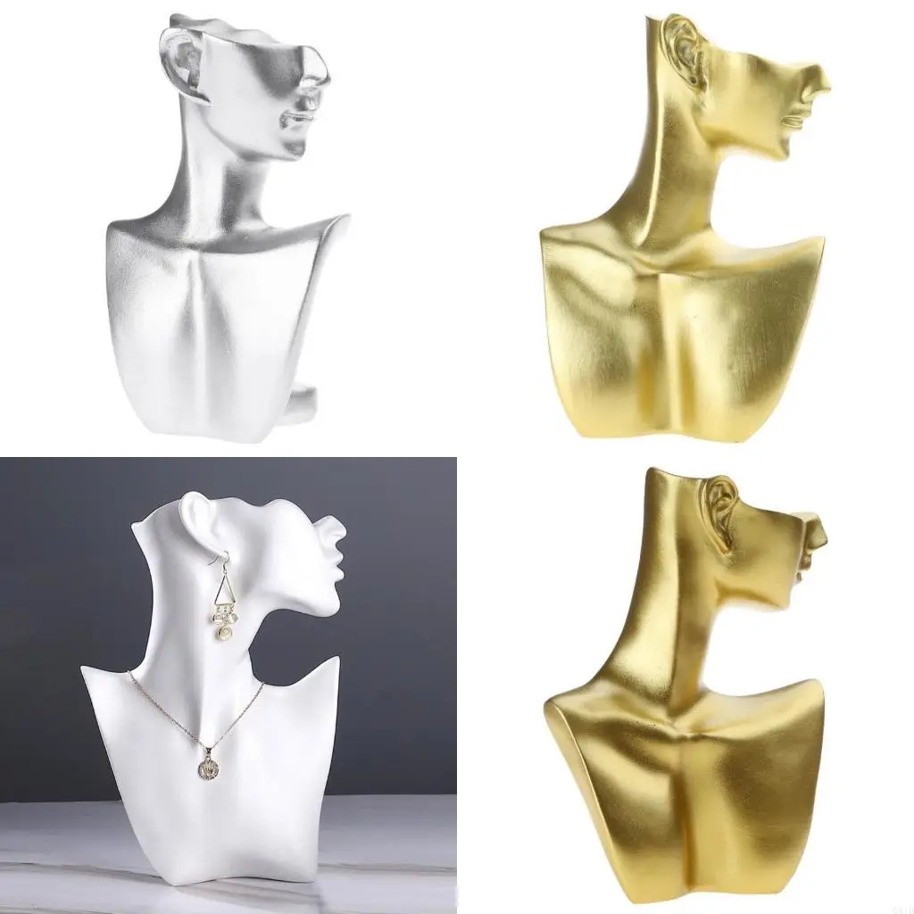 

Стеллаж для выставки товаров ожерелья Элегантный органайзер для ювелирных изделий в форме манекена Удобная подставка для