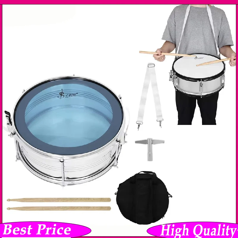 

SLADE 14 Inch Hybrid Snare Drum – Metal & Solid Wood Construction for Superior Durability & Tone Ideal Snare Drum