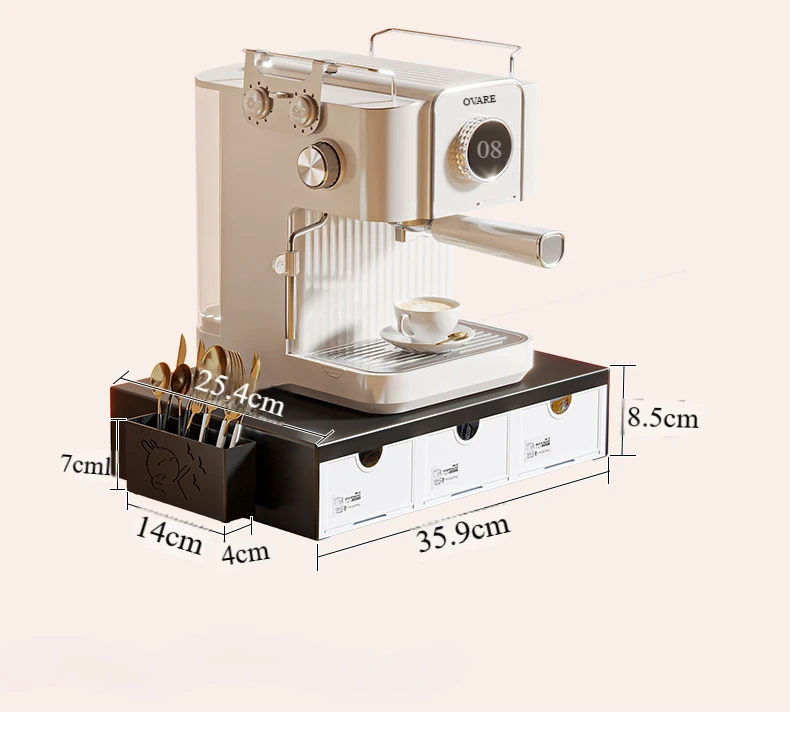 

Multifunctional Storage Rack Coffee Machine Capsule Coffee Storage Box for Office Home Kitchen Bathroom Organizer