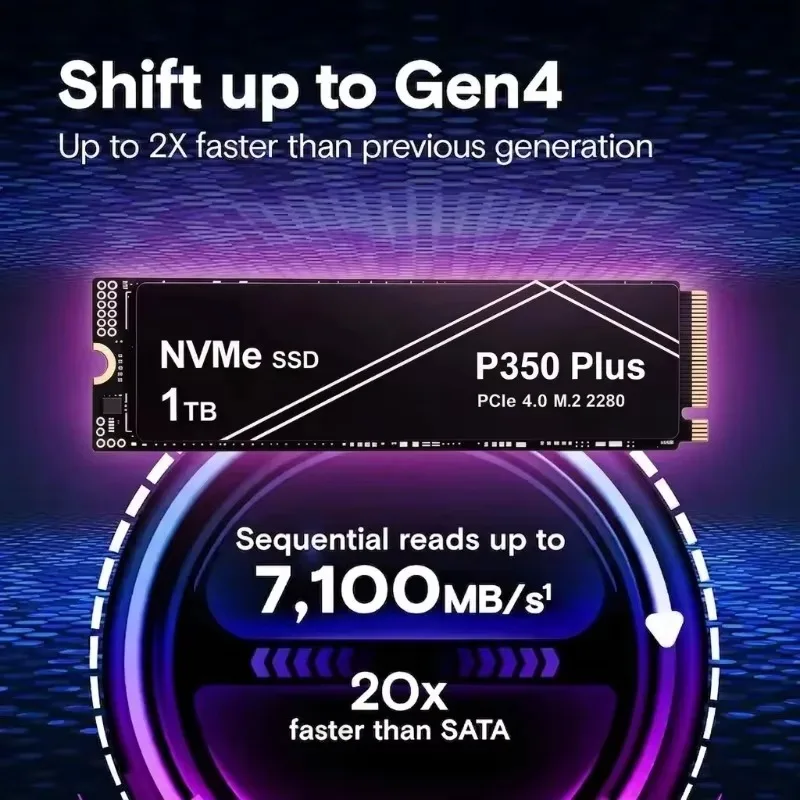 New P350 PLUS 1TB 2TB 4TB  NVMe PCIe Gen SSD Portable Solid State Drives for Gaming Computer Laptop PS5