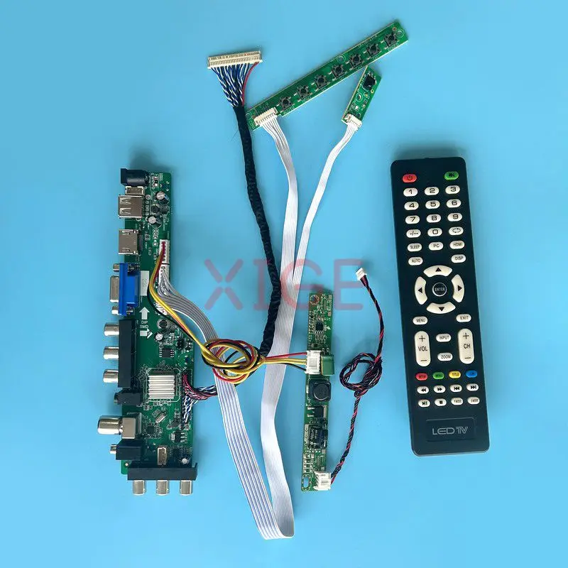 

For M215HCA M215HCJ M215HJJ M215HNE Driver Board LCD Monitor 1920*1080 21.5" LVDS 30-Pin Kit DVB Digital Signal USB+DHMI+VGA+AV