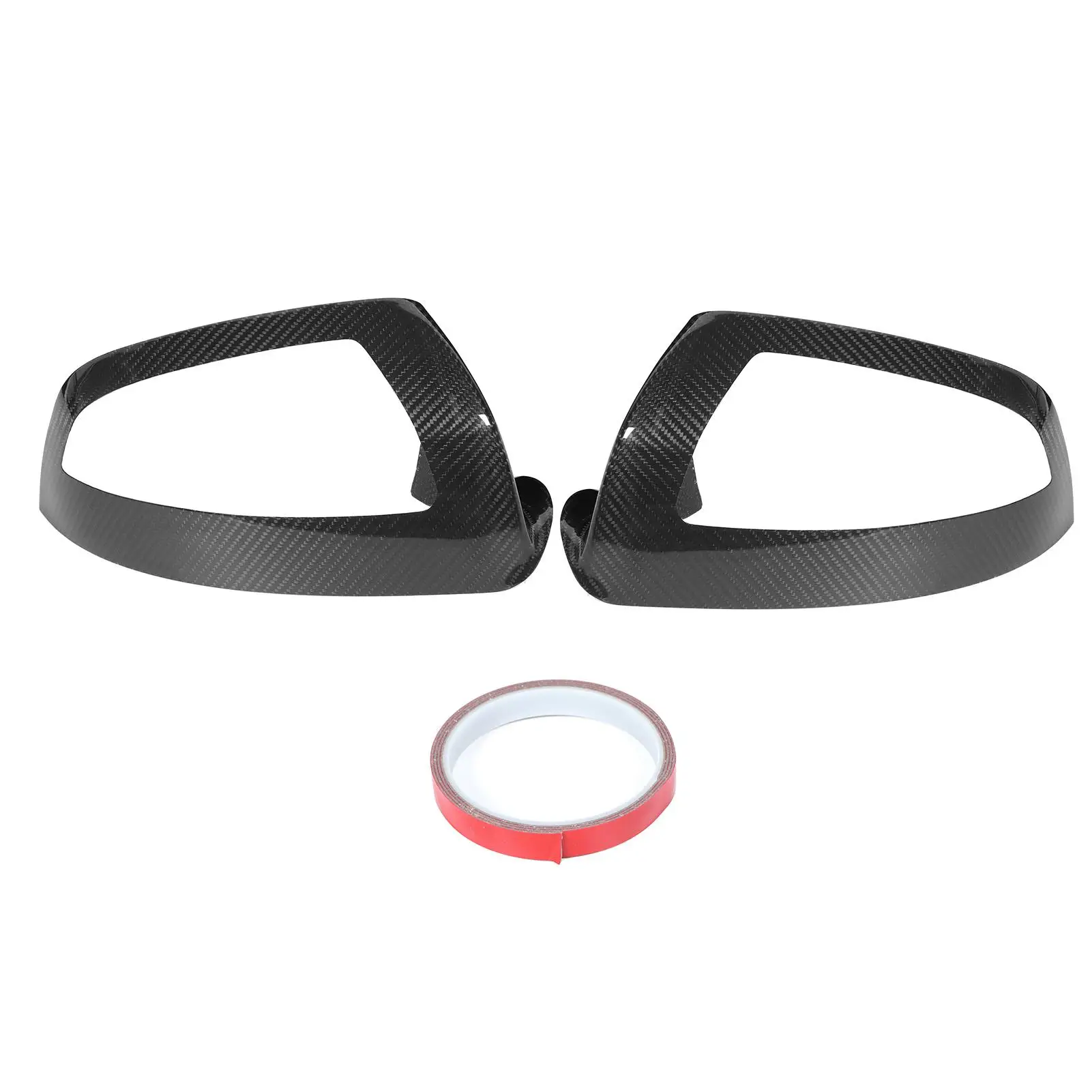 

2Pcs Dry Carbon Fiber Side Door Mirror Cover Trims Sticker LHD RHD Fit for Mercedes benz W204 C Class for C30 0 C63 2007