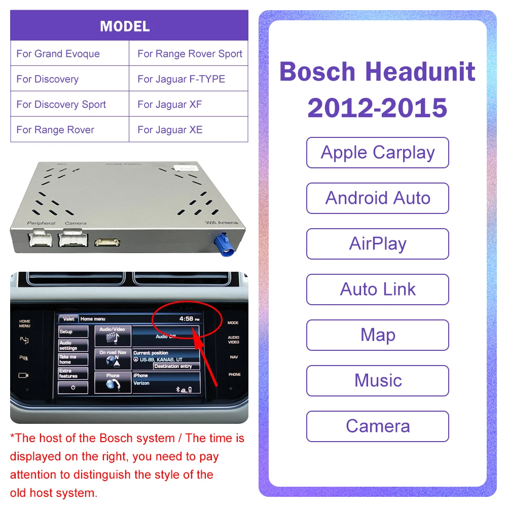 Android Auto Draadloze Carplay Voor Land Rover/Jaguar/Range Rover/Evoque/Discovery 2012-2018 multimedia Navigatie Auto Speler
