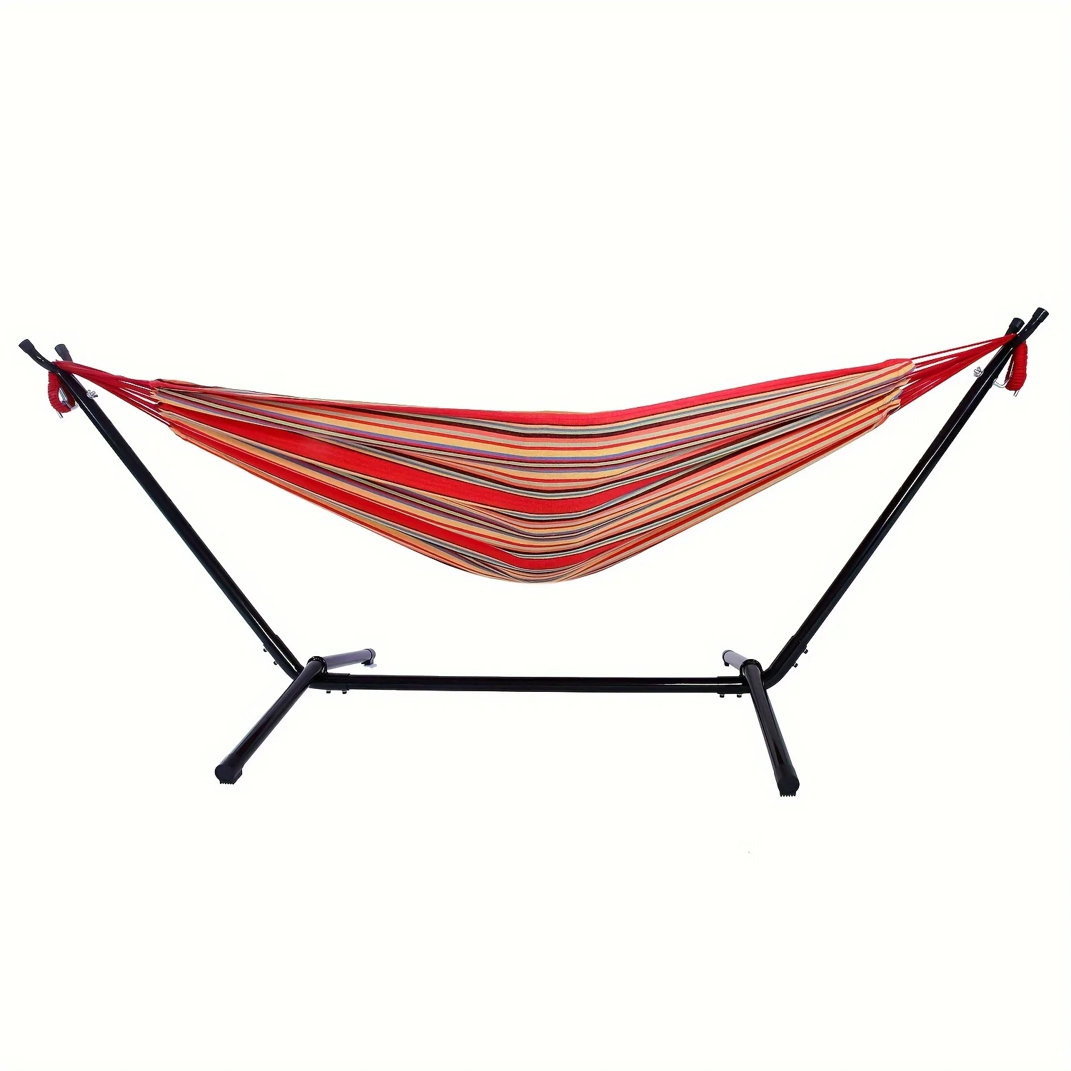 

Portable Outdoor Polyester Hammock Set Red