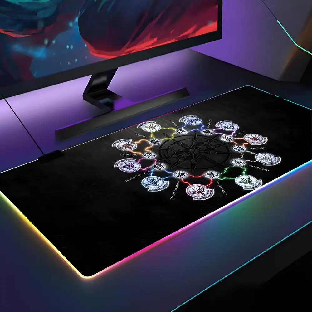 

The Stormlight Archive Knights Mouse Pad RGB Backlit Mouse Pad Laptop Mouse Pad Laptop Gamer Computer Desk Gaming Accessories