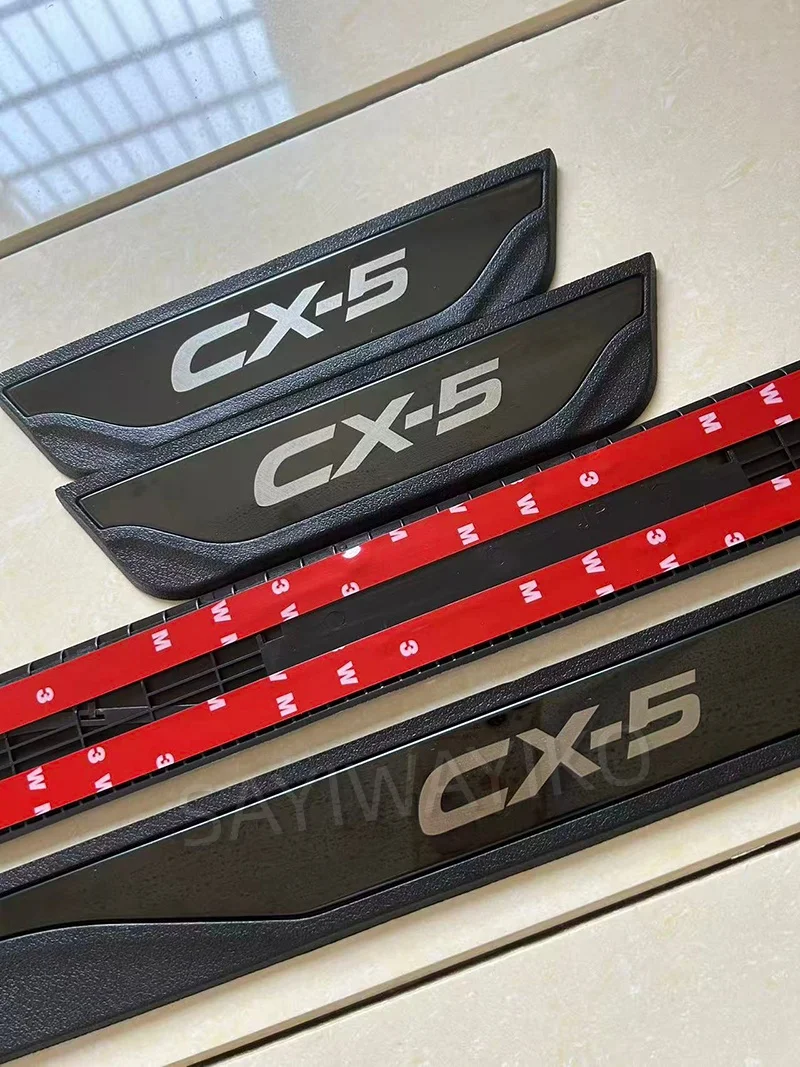 FIT For Mazda CX-5 Cx5 2012 2014  2016 2017 2021 Door Sill Scuff Plate Welcome Pedal Stainless Steel Car Styling Car Accessories