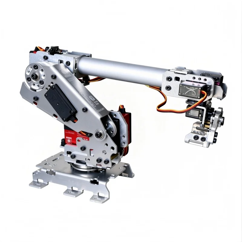 7 Dof Manipulator Robot Arm with Claw Large Suction Air Pump Servo Arm for Arduino DIY Kit Multi Dof Industrial Robot Arm Model