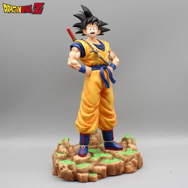 Dragon Ball Z Goku Dream Somersault Cloud Super Saiyan Standing Collection Figures Statue Anime Peripheral Model Ornaments Toy