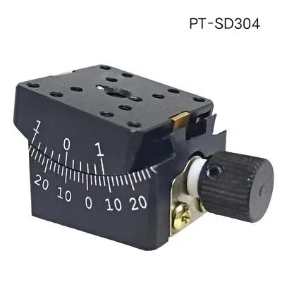 New Style PT-SD304 Manual Goniometer Stage Dovetail Platform Precise Optical Sliding Table 25x25mm
