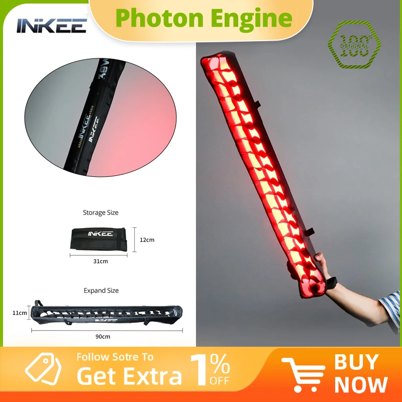 INKEE GCA30C GC12 GCA20U Accessoire de lumière LED tubulaire avec grille pour éclairage photo et vidéo