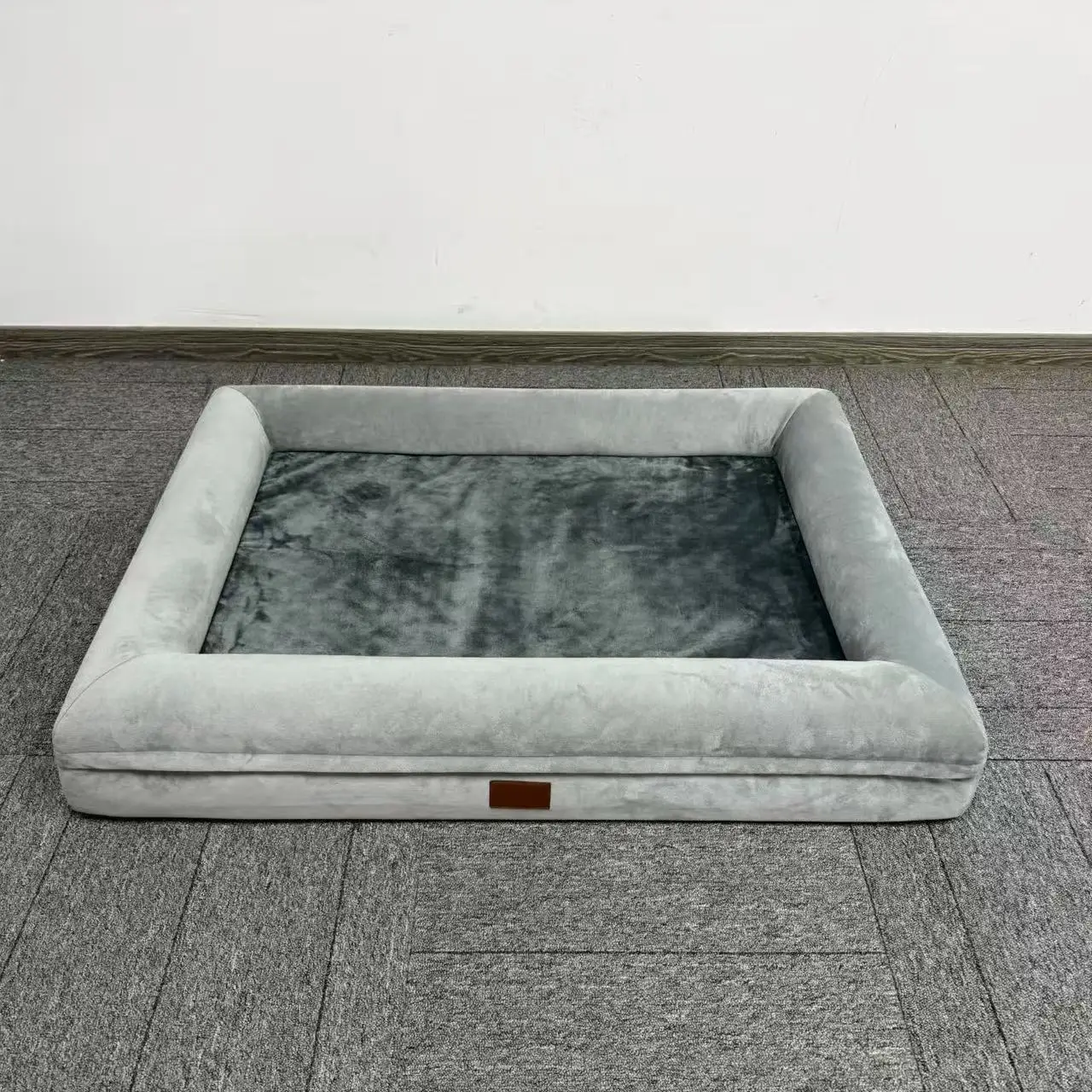 Modern Luxury Orthopedic Dog Sofa Bed Plush Memory Foam with Removable Washable Cover for Small Dogs Cats