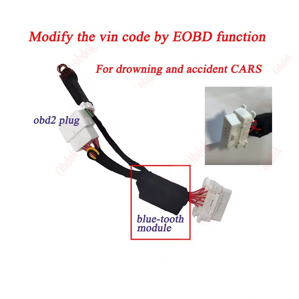 

Car 17 Digit VIN Simulator Auto Frame Number Modification Module EOBD Emulator Work with x431 Tablet or Android APP Obd