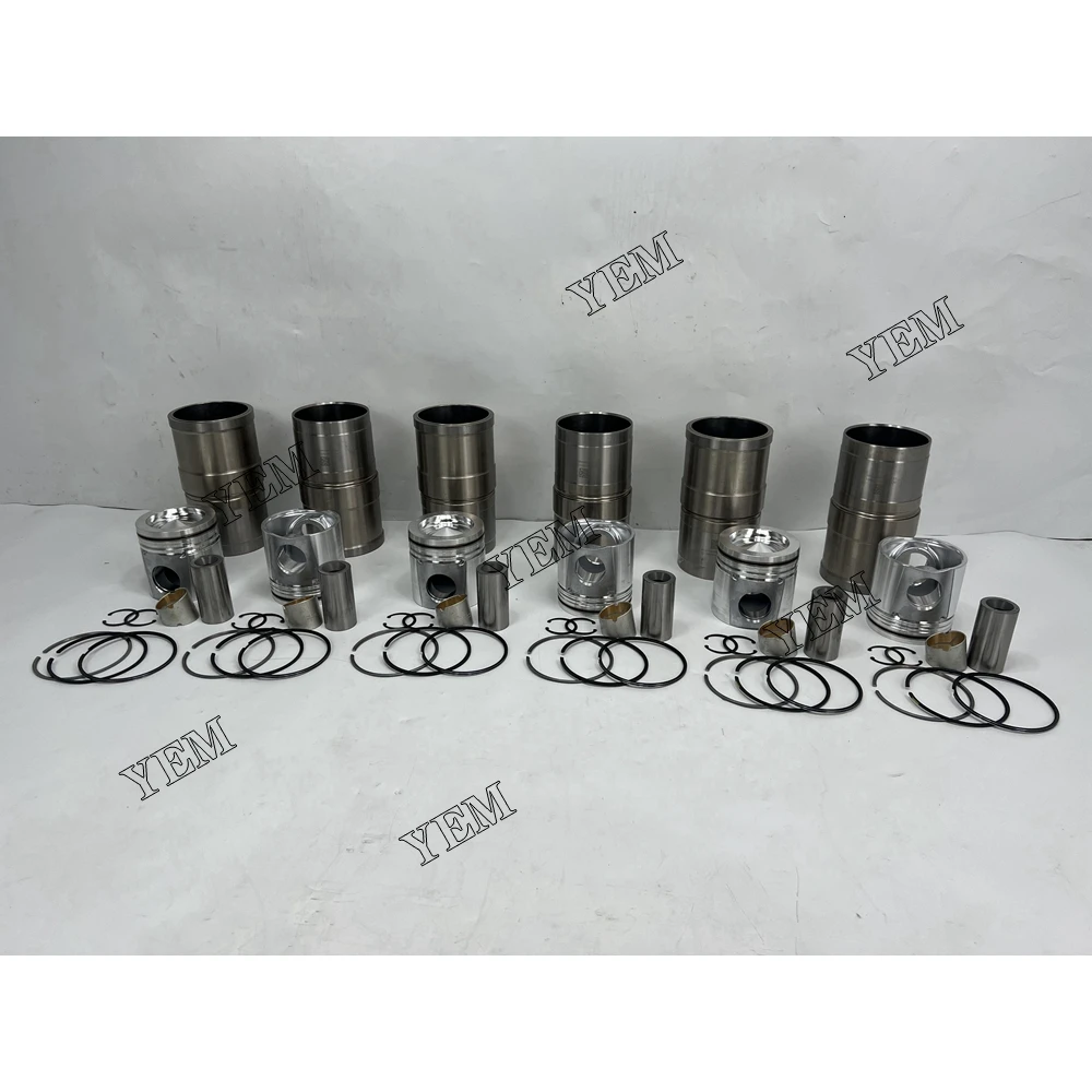 New QSC8.3 Cylinder Liner Kit For Cummins Forklift Excavator Machinery Engine.