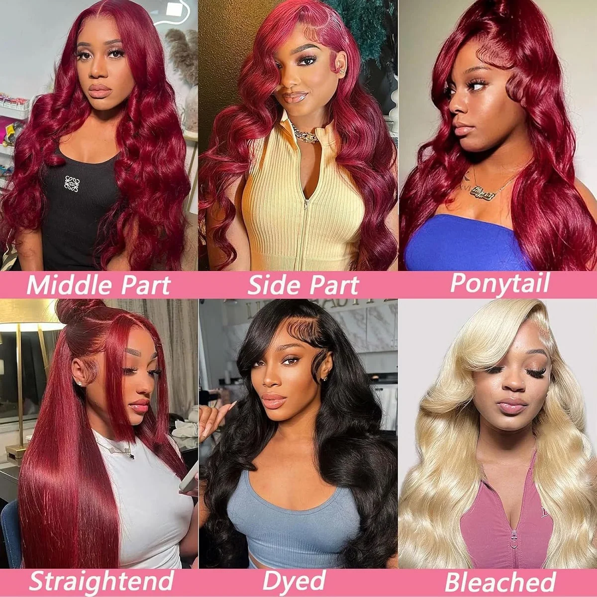 99j Burgundy Lace Front Wigs Human Hair Wine Red Wig 220% Density 13x4 Red Burgundy Wig Body Wave Lace Front Wigs Burgundy Human Hair for Women HD Transparent 99j Burgundy Red Wine Body Wave Lace Fron image 4