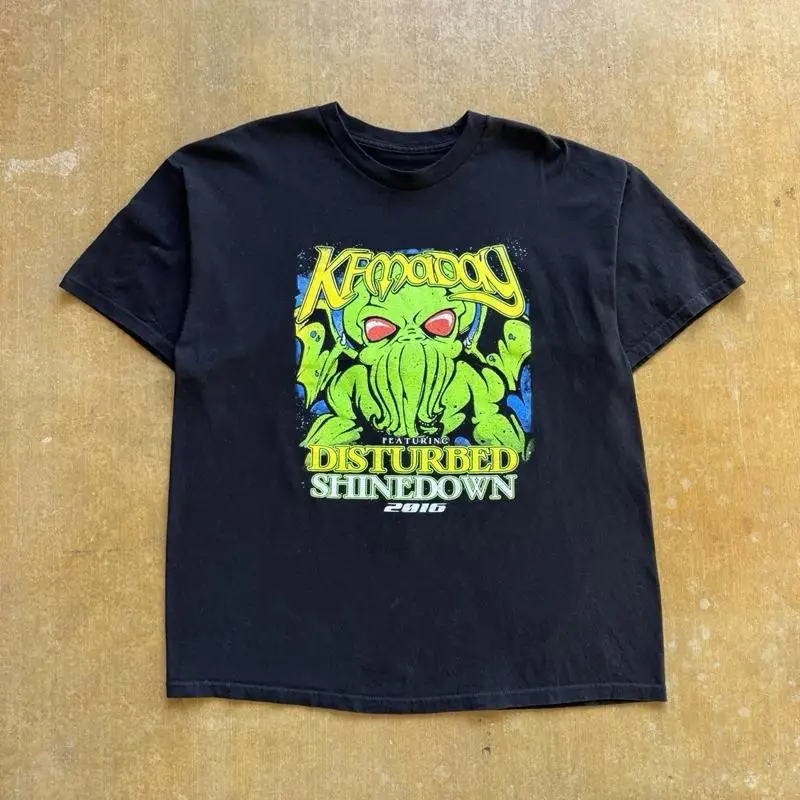 Kryptic Entertainment Disturbed Shinedown Alien T-Shirt