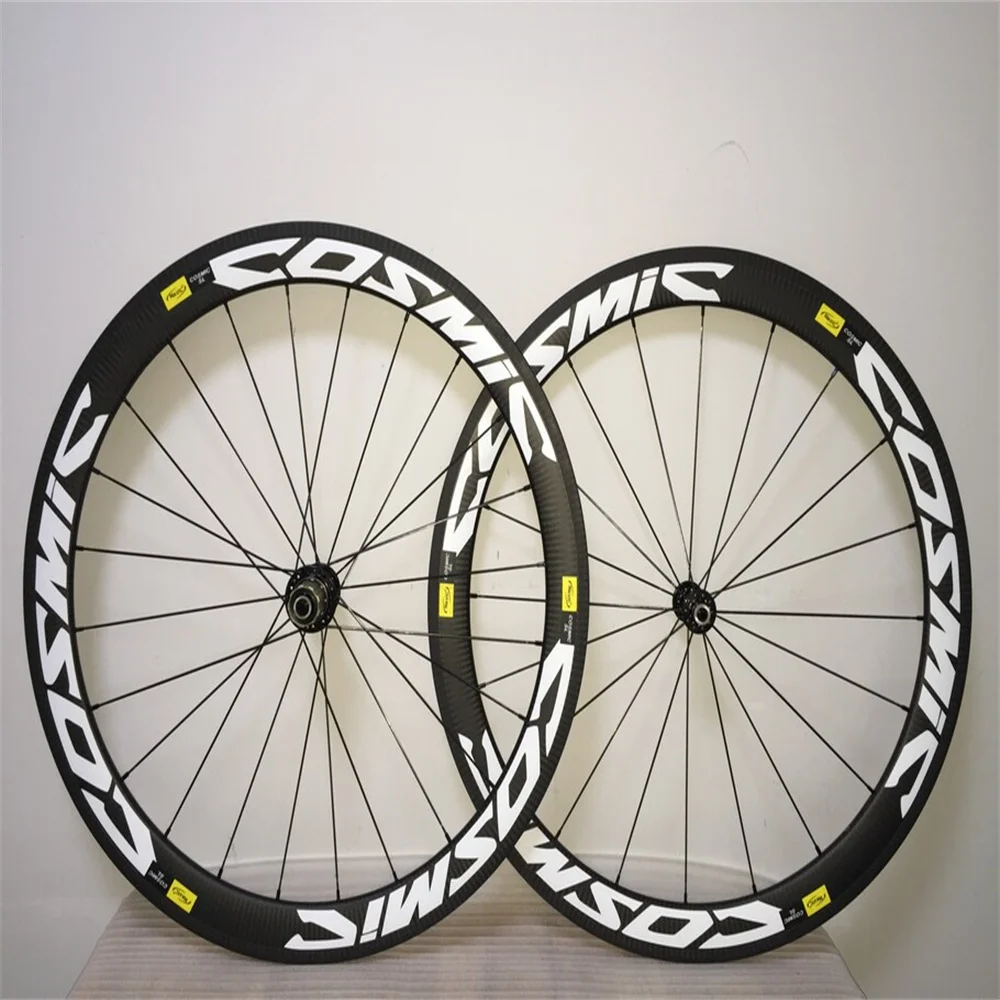 

Twill Weave Road Bike Carbon Wheels White , 700C, Clincher 50mm Depth, 25mm Width